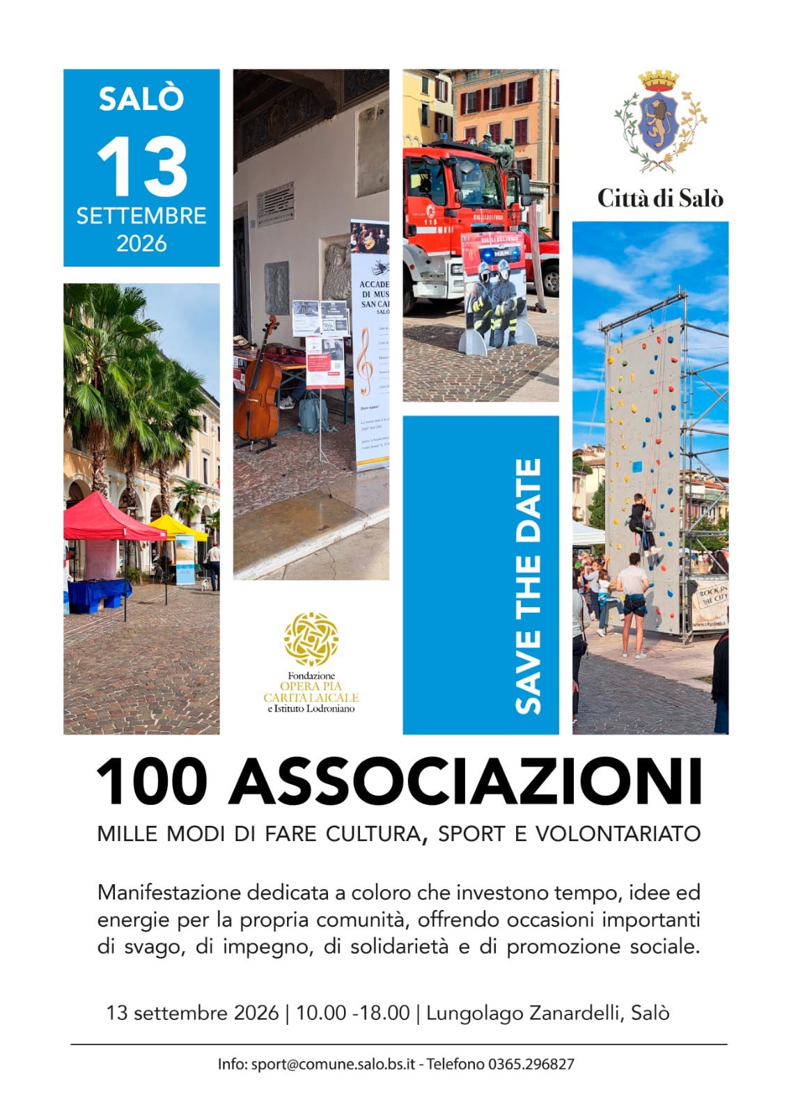 Locandina della manifestazione 100 Associazioni a Salò